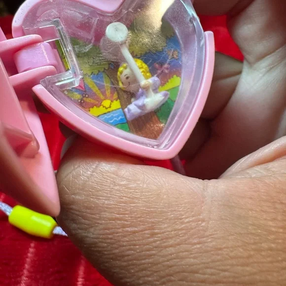Polly Pocket Pink Heart Necklace - Picture 5 of 5
